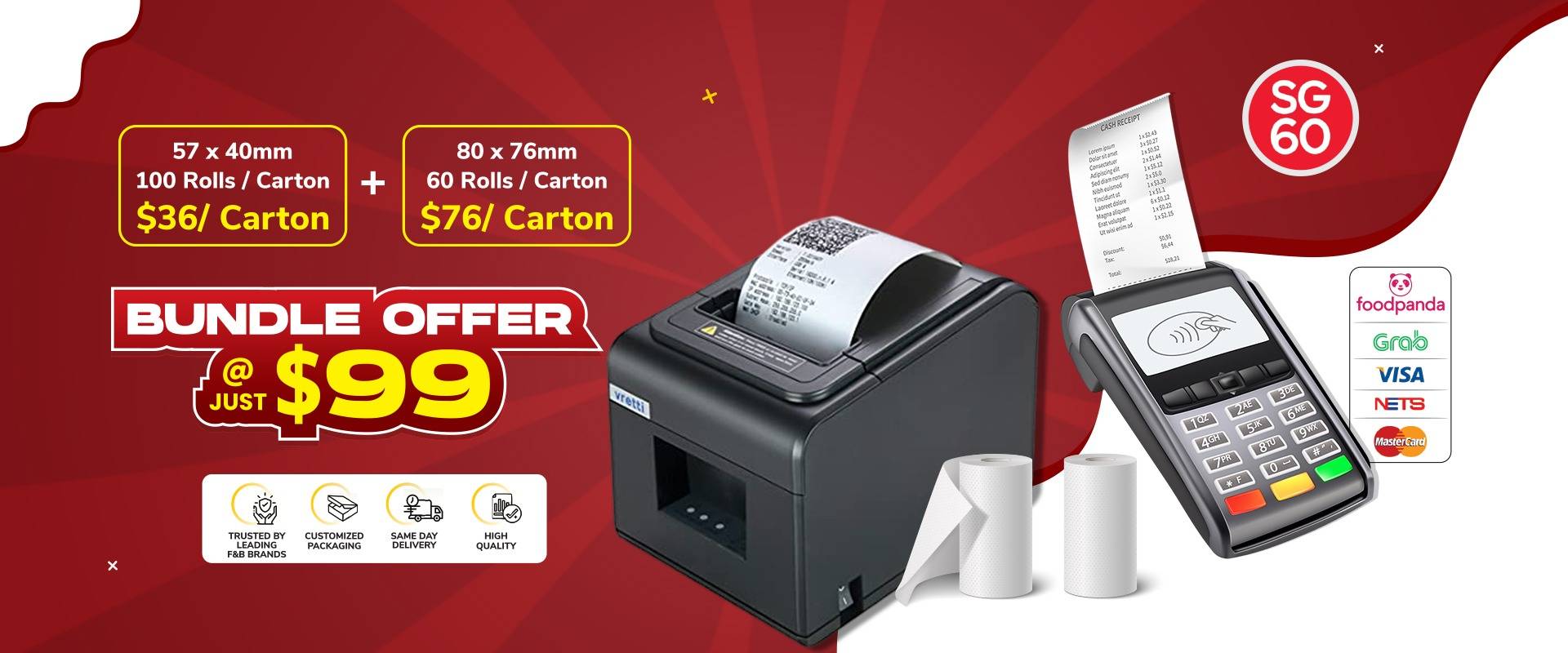 Leading Thermal Paper Roll Manufacturer and Supplier in  Singapore